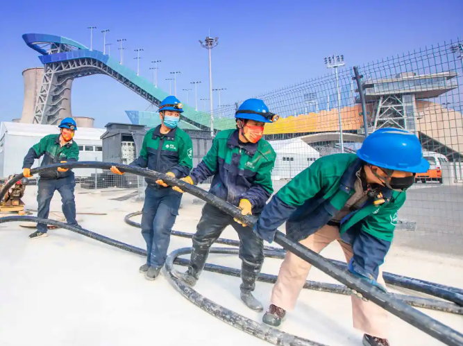 北京地區冬奧場館臨電工程建設全面竣工