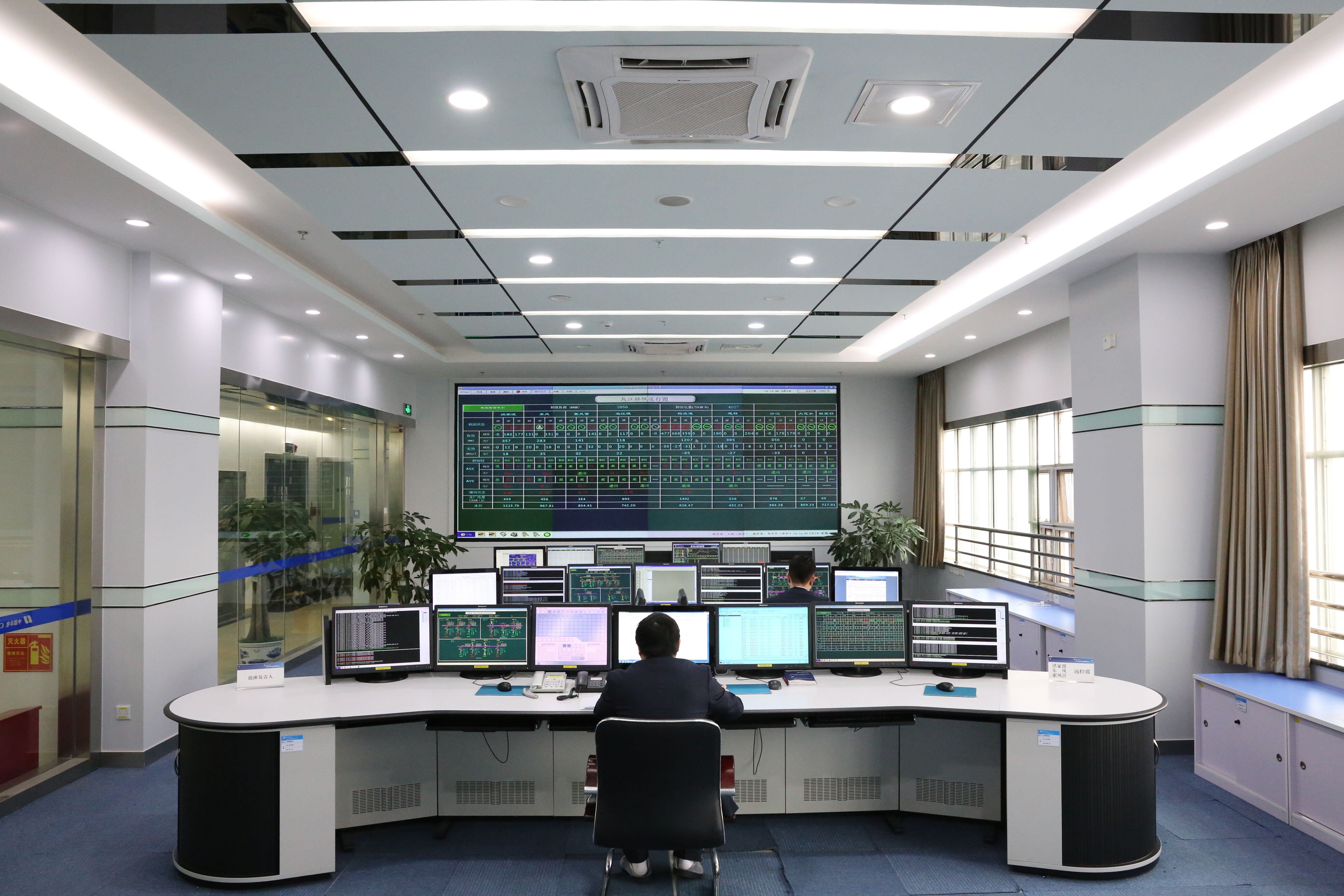 集控中心调度室(钟灵摄)