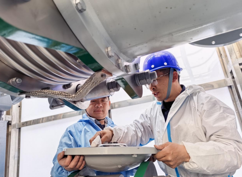 新建220千伏庙台变加速建设。李伟摄