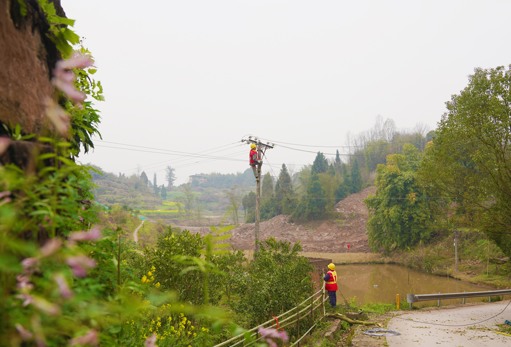 3月12日，国网铜梁供电公司员工太<span class=