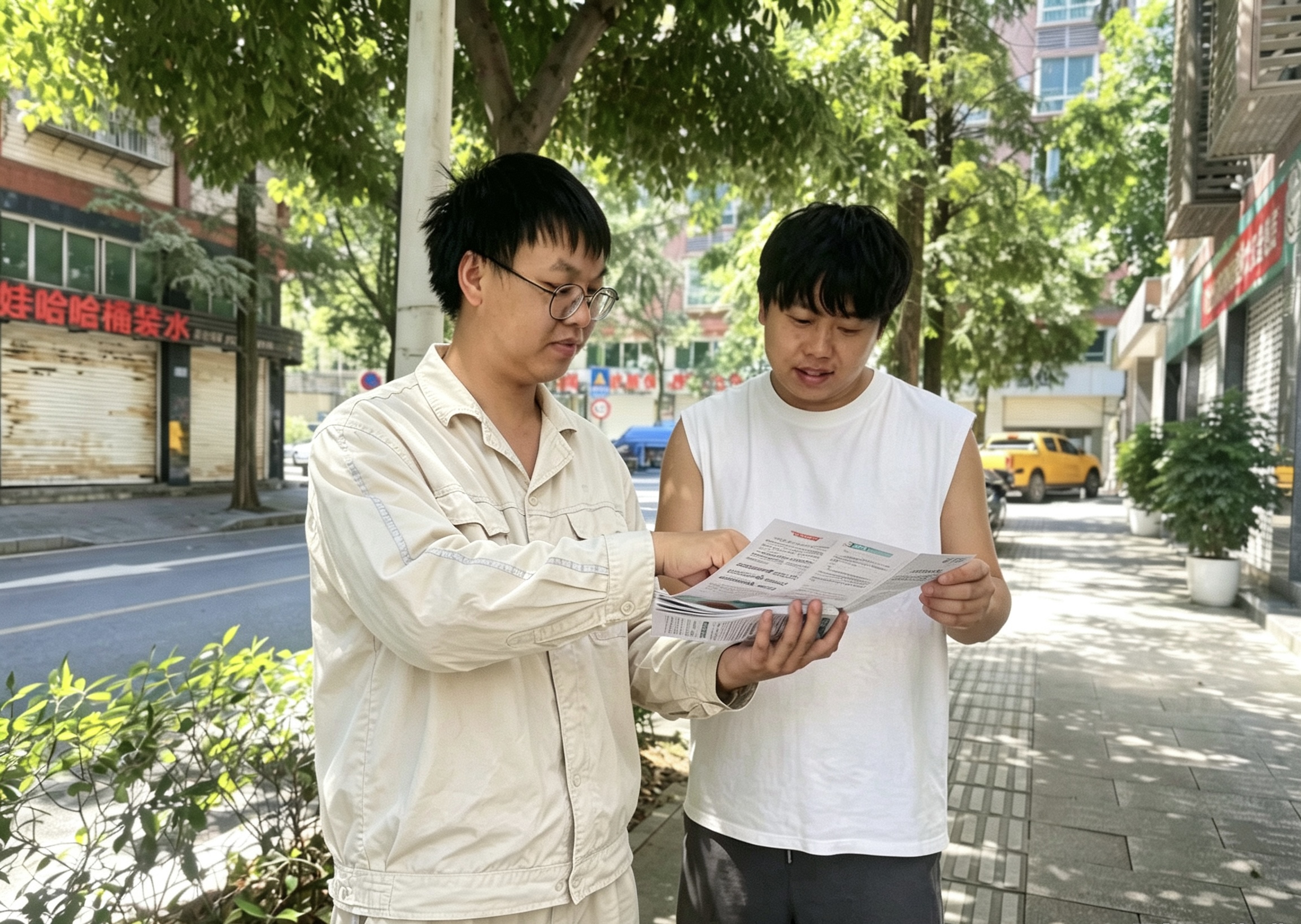 国网重庆北碚供电公司茨永供电所台区经理范春原在茨竹镇向居民宣传节约用电知识。.jpg
