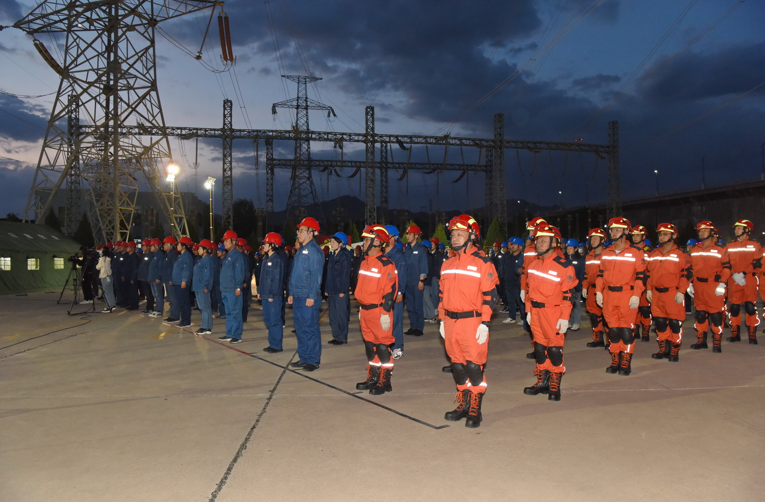 刘家峡水电厂举行2023年地震综合应急演练 (6).JPG